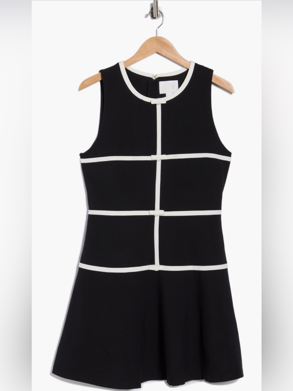 Lilly Pulitzer Clancie Sleeveless Drop Waist Black Dress NWT Size 16